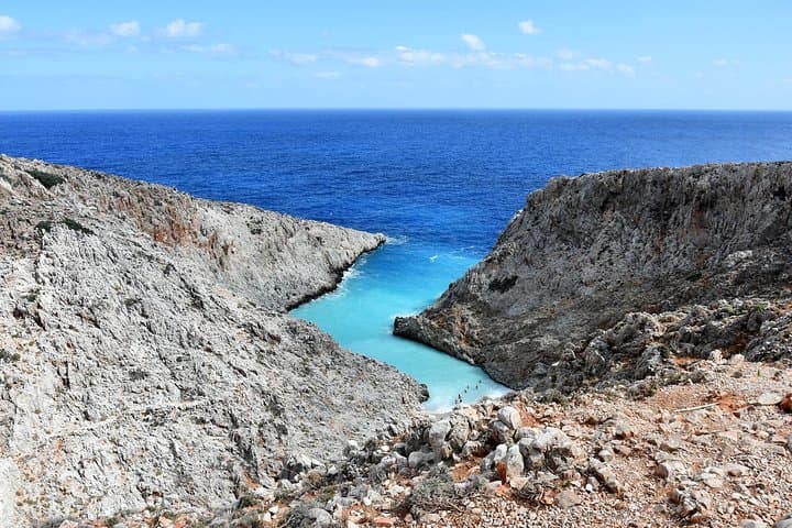 Private Boat Trip to Seitan Limania from Chania — Swim Caves & Coastal Beaches