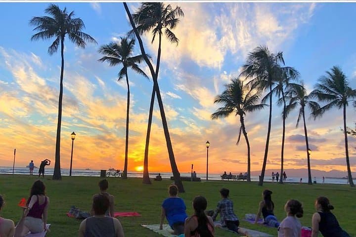 Waikiki Beach Yoga with Diamond Head Views — Morning & Sunset Sessions photo 2