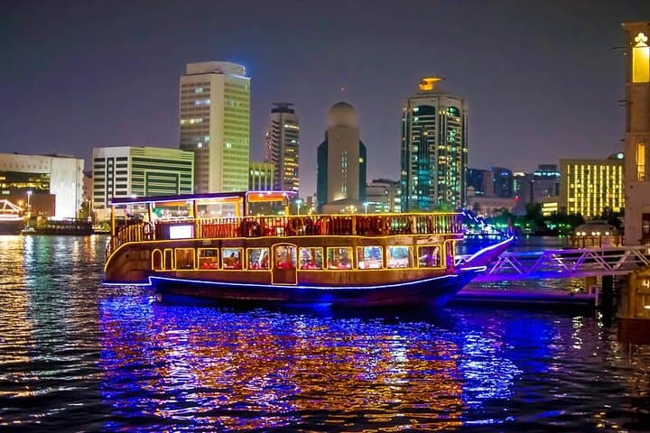 Dubai Marina Dhow Cruise Dinner with Transfer — Evening Buffet Cruise