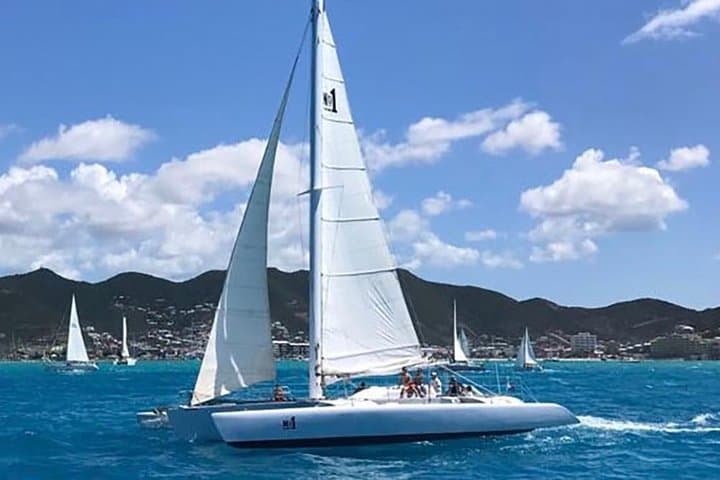 Private Day Sail on a Trimaran: South Coast St. Maarten & Anguilla Channel