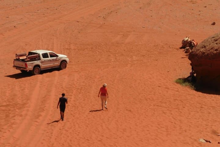 Wadi Rum Jeep and Camel Overnight: Sunset Dunes, Canyons & Bedouin Camp photo 4