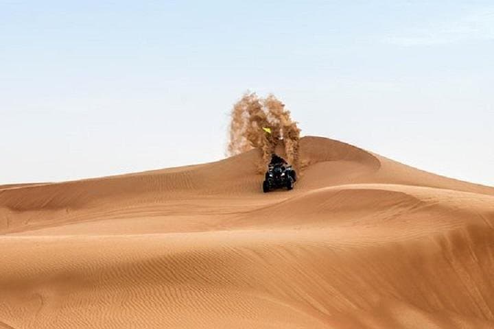 Dubai Morning Desert Quad Bike Tour: Sandboarding & Camel Ride