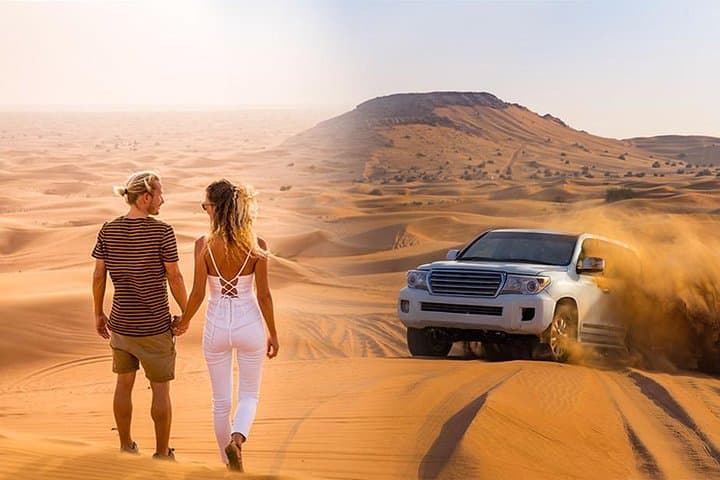 Dubai Arabian Night Desert Safari: Dune Bashing, Camel Ride & BBQ Camp photo 3