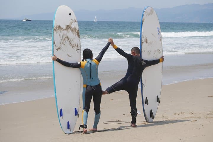 Family Surf Lesson — Learn to Stand Up in Two Hours on Santa Monica Beach photo 3