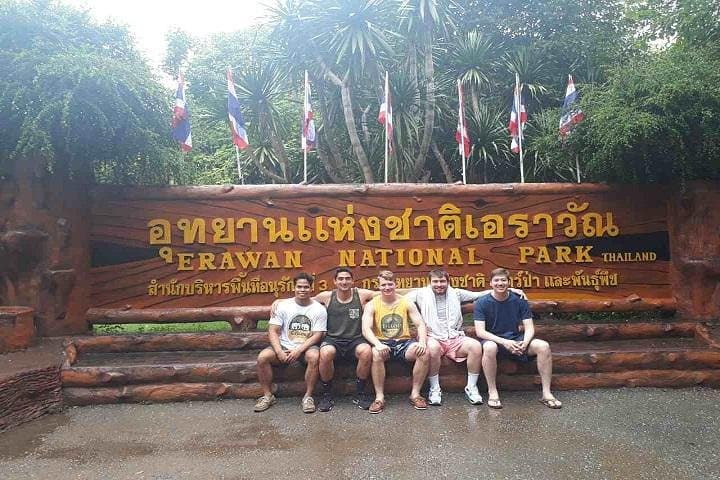 Erawan Waterfall & Death Railway Private Day Tour from Bangkok