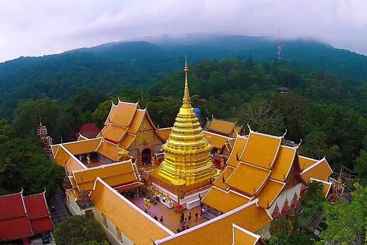 Doi Suthep Temple & San Kamphaeng Handicraft Village — Chiang Mai Half-Day Tour