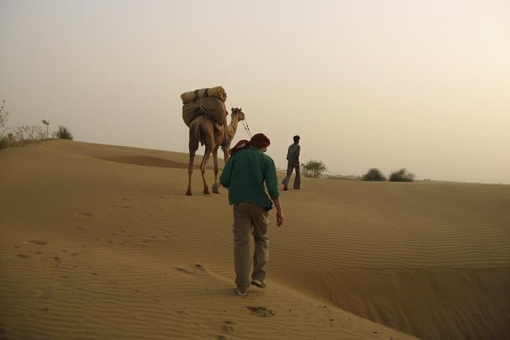 Sunset Camel Ride and Cultural Program near Jaisalmer — Half-Day Desert Experience