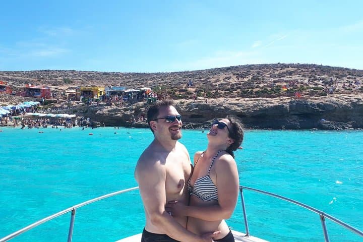 Private Boat Tour to Comino: Blue Lagoon, Crystal Lagoon & Hidden Caves