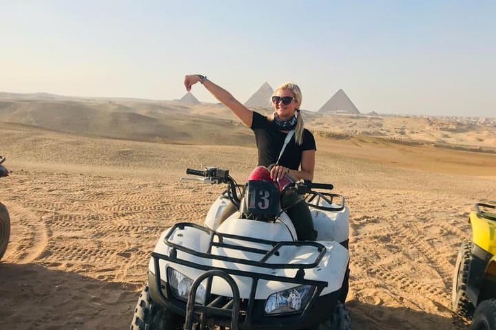 Quad Biking Around the Giza Pyramids: Desert ATV Safari Near Cairo photo 2