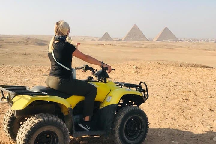 Quad Biking Around the Giza Pyramids: Desert ATV Safari Near Cairo