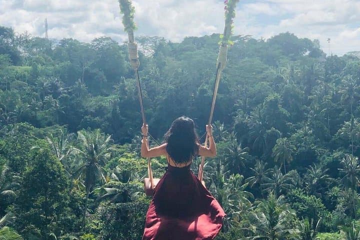 Bali Swing and Swim Tour — Tegalalang Swing, Kanto Lampo Waterfall & Village Visit