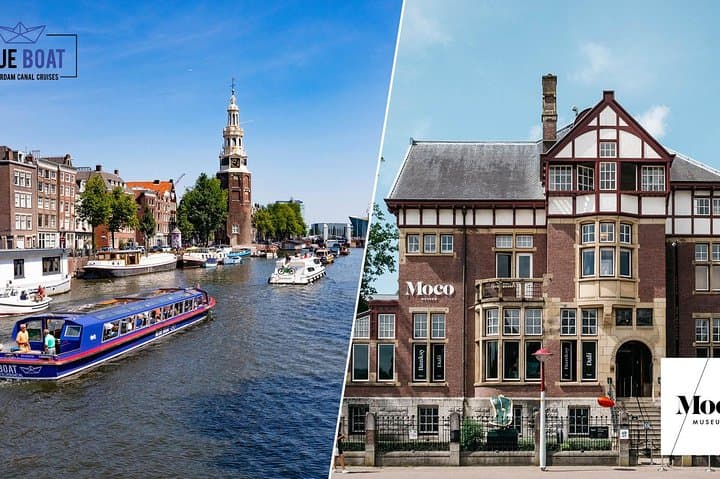 Moco Museum & 75-Minute Amsterdam Canal Cruise — Museum Entry Plus Scenic Canal Tour
