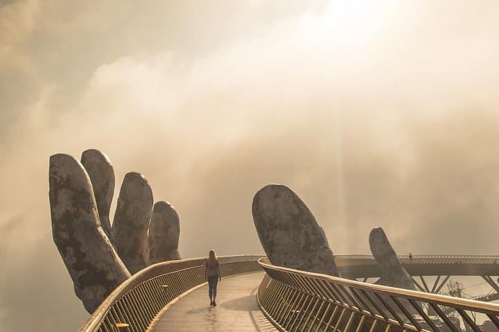 Da Nang Highlights: Golden Bridge, Monkey Mountain & Marble Mountains Private Car Tour