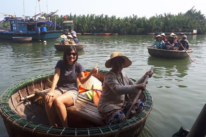 Hoi An Basket Boat Ride & Marble Mountains Sculptor Workshop from Da Nang photo 4