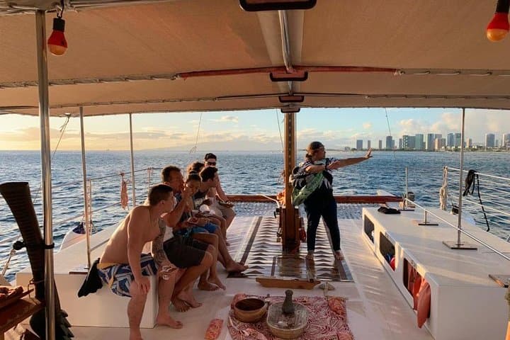 Polynesian Canoe Sunset Sail — Waikiki Wa'a Kaulua Cultural Cruise photo 2