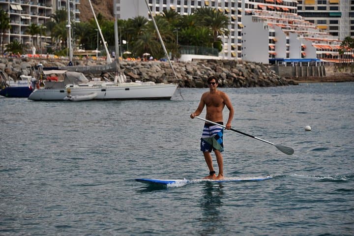 Stand-Up Paddleboarding at Anfi Beach, Gran Canaria — SUP Tours & Rentals photo 5