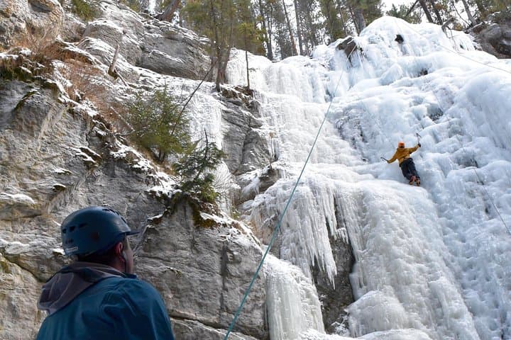 Ice Climbing in Jasper’s Maligne Canyon: A Guided Frozen Waterfall Adventure photo 3