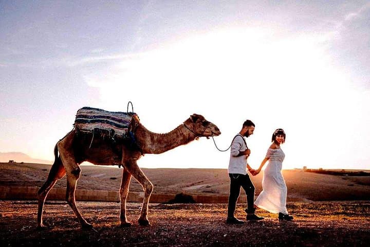 Sunset Camel Ride & Starlit Dinner in Agafay Desert (Near Marrakech)