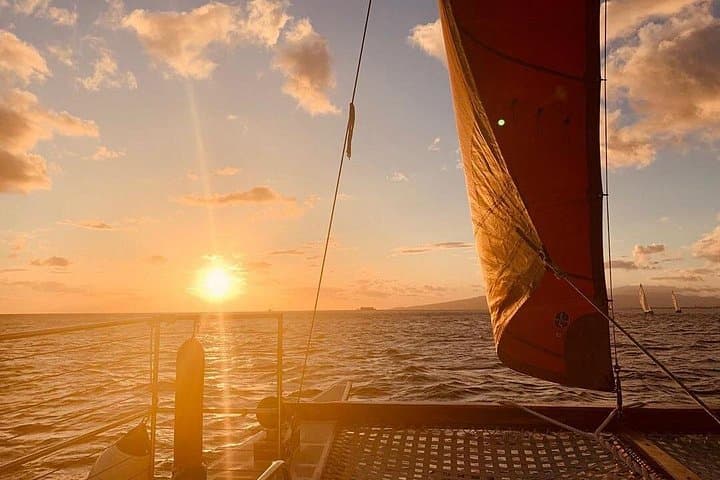 Polynesian Canoe Sunset Sail — Waikiki Wa'a Kaulua Cultural Cruise photo 3