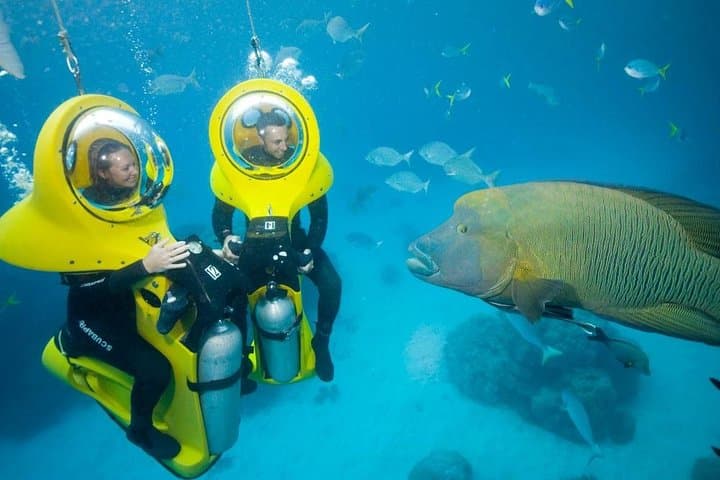 Punta Cana Scuba Doo Underwater Scooter: Half-Day Glass-Bottom Boat & Helmet Dive