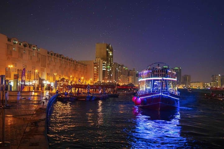 Dubai Creek Dhow Cruise: Evening Dinner & Live Entertainment on a Traditional Dhow