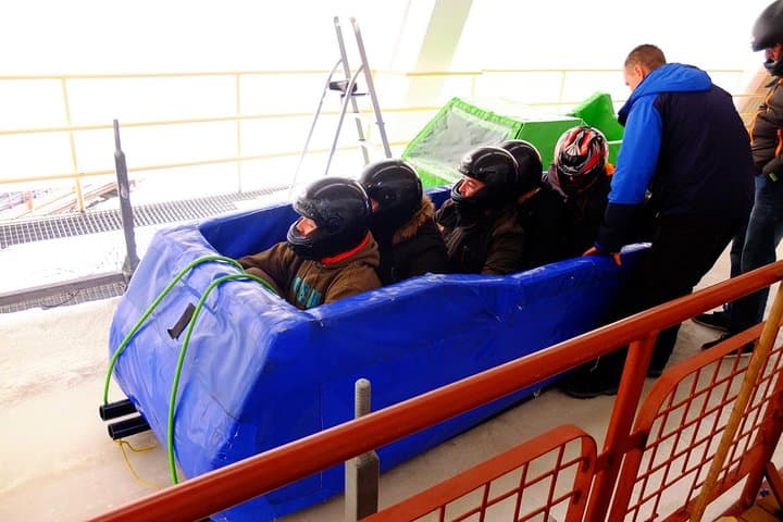 Riga Winter Bobsleigh: Head-First Soft Sled Thrill Near Riga