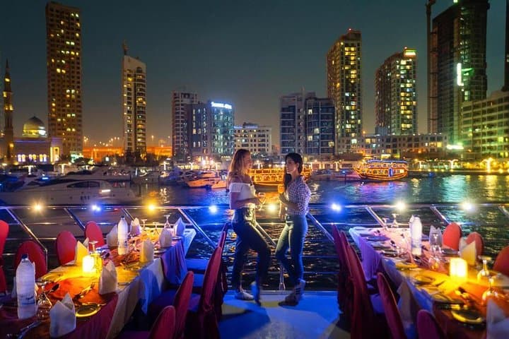 Dubai Canal Dinner Cruise: Dhow Buffet Cruise with Hotel Pickup photo 4
