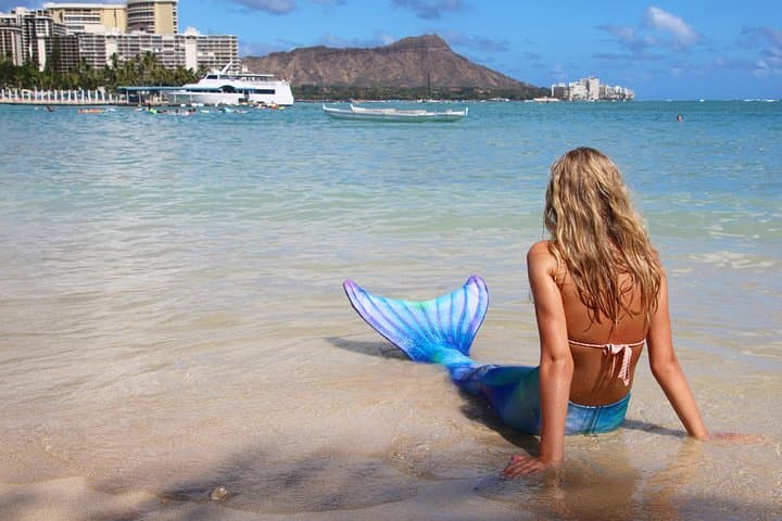 Mermaid Snorkel Adventure at Magic Island — Waikiki Mermaid Video Tour photo 6