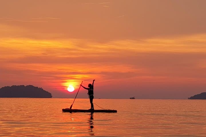 Sunset Stand Up Paddle Boarding at Tanjung Aru Beach, Kota Kinabalu photo 2