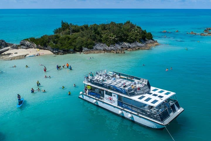 Bermuda Sundeck Sightseeing & Snorkel Cruise — Reefs, Beaches and Kayaks