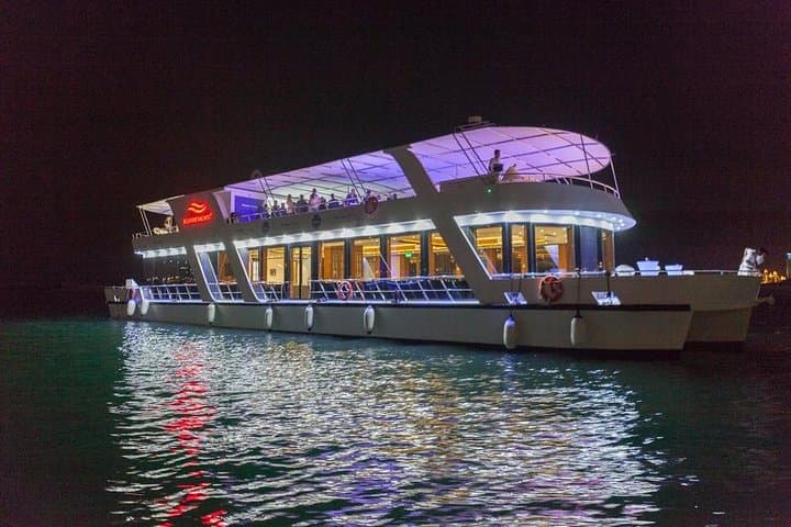 Dubai Marina Glass Dinner Cruise: 90-Min Night Cruise with 5★ Buffet