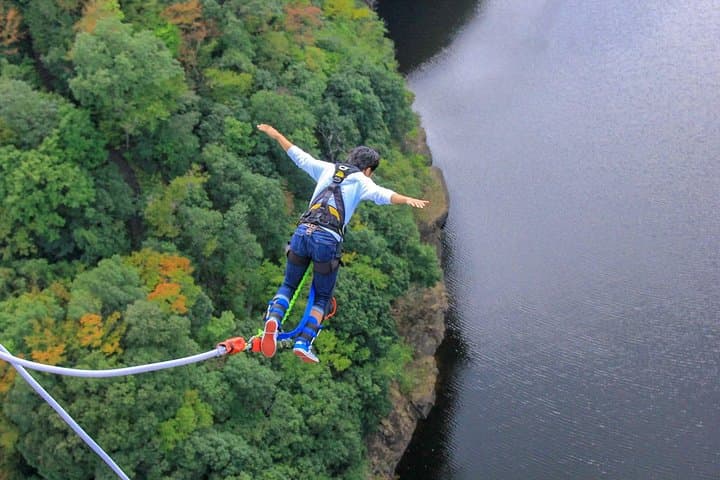 Riga Bungee Jumping Over the Gauja: 45m Cable-Car Leap photo 2
