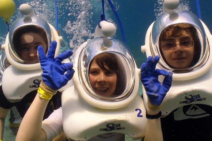 Sea Trek Helmet Dive at Coral World: Walk Underwater with Fish at Coki Point