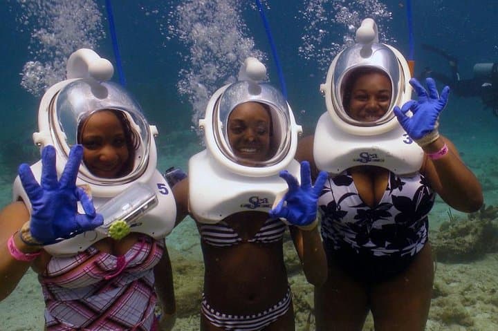 Sea Trek Helmet Dive at Coral World: Walk Underwater with Fish at Coki Point photo 3