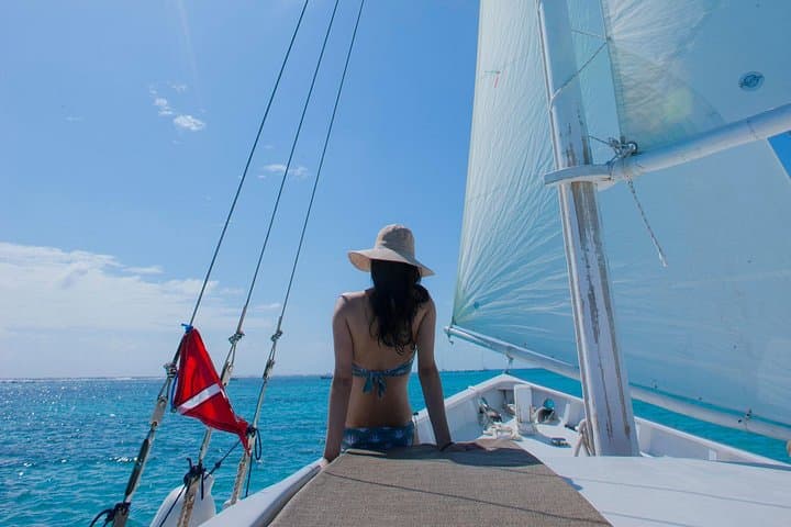 Ambergris Caye Sunset Sail on the 40' Sirena Azul — San Pedro Evening Cruise photo 3