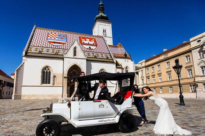 Electric Model T Tour of Zagreb Upper Town — 40-Min Historic Sightseeing Ride