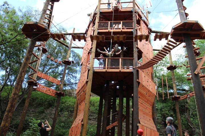 Adventure Tower Experience on Oahu: Aerial Obstacle Course, Climbing Wall & 50-Foot Freefall