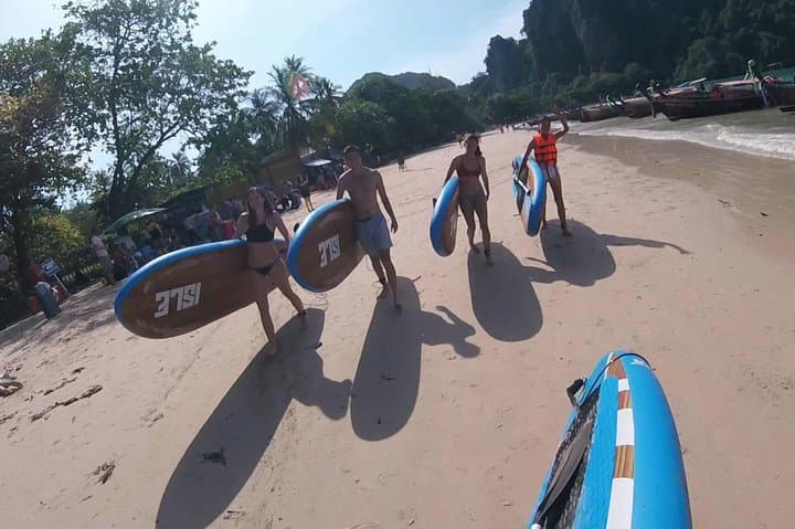 Krabi Stand Up Paddleboard Lesson: Morning SUP Class and Coastal Play photo 4