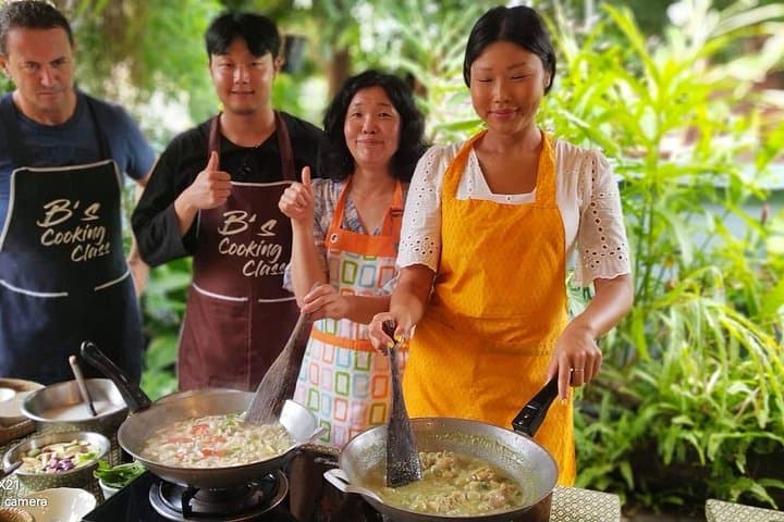 Krabi Home-Style Thai Cooking Class: Market Tour, Fruit Carving & Coconut Oil photo 2