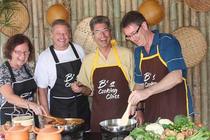 Krabi Home-Style Thai Cooking Class: Market Tour, Fruit Carving & Coconut Oil photo 3