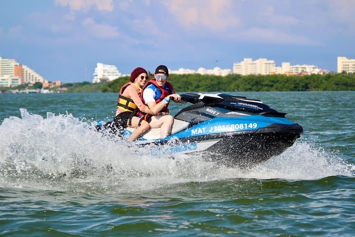 High-Speed Jet Ski Rentals in Cancun Nichupte Lagoon — 30-Minute Shared Ride photo 6