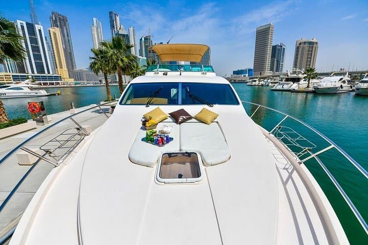 Private Overnight Luxury Mini Yacht in Dubai Marina — BBQ, Sleep Aboard & Skyline Views photo 2