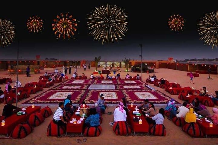 Abu Dhabi New Year Desert Safari: Dune Bashing, Sandboarding, BBQ & Midnight Celebration photo 1