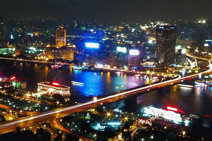 Cairo by Night: Horse-Drawn Carriages, Corniche Lights & Cairo Tower Views