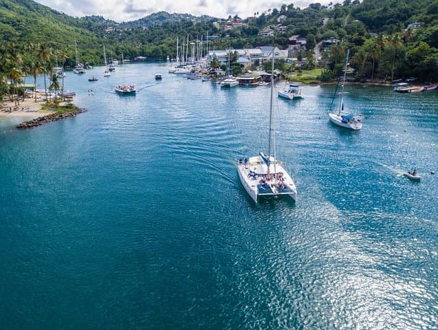 St. Lucia Catamaran Day Sail: Pitons, Sulphur Springs & Snorkel photo 3