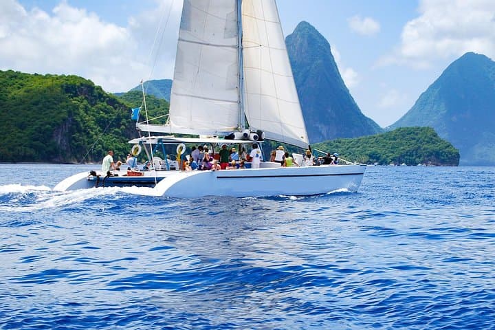 St. Lucia Catamaran Day Sail: Pitons, Sulphur Springs & Snorkel photo 4