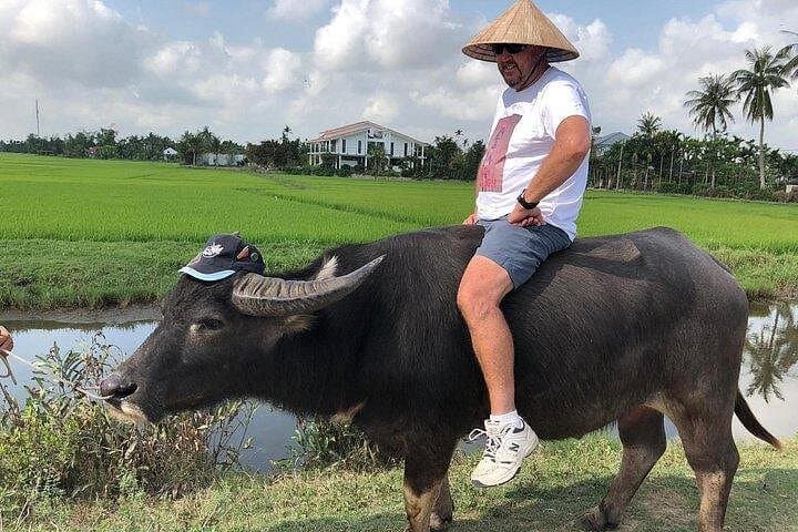 Hoi An Countryside: Buffalo Riding, Bicycle Tour & Cam Thanh Basket Boat Rowing photo 1