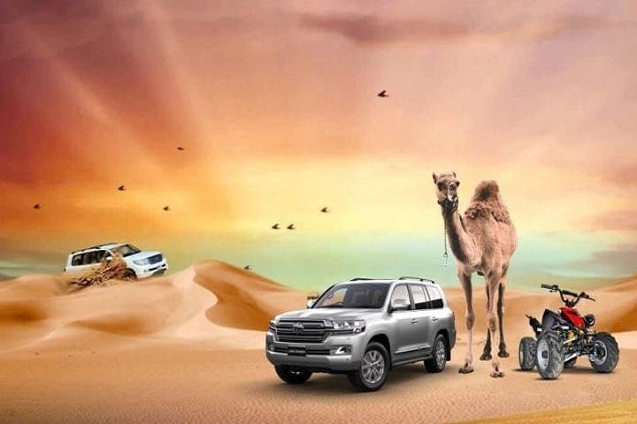 Dubai Afternoon Desert Safari: Sunset Dune Bashing, Camel Rides & BBQ