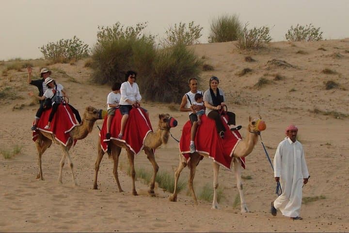 Morning Dubai Desert Safari with Long Camel Ride and Dune Bashing