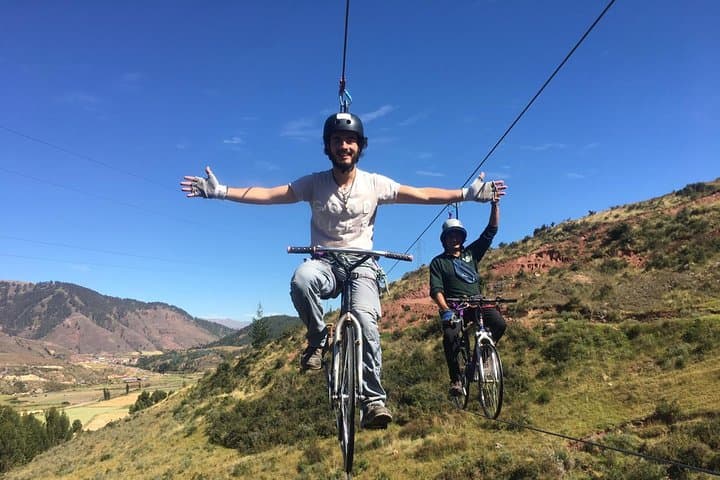 Cusco Extreme Sky Bike and Rappelling Adventure in Cachimayo